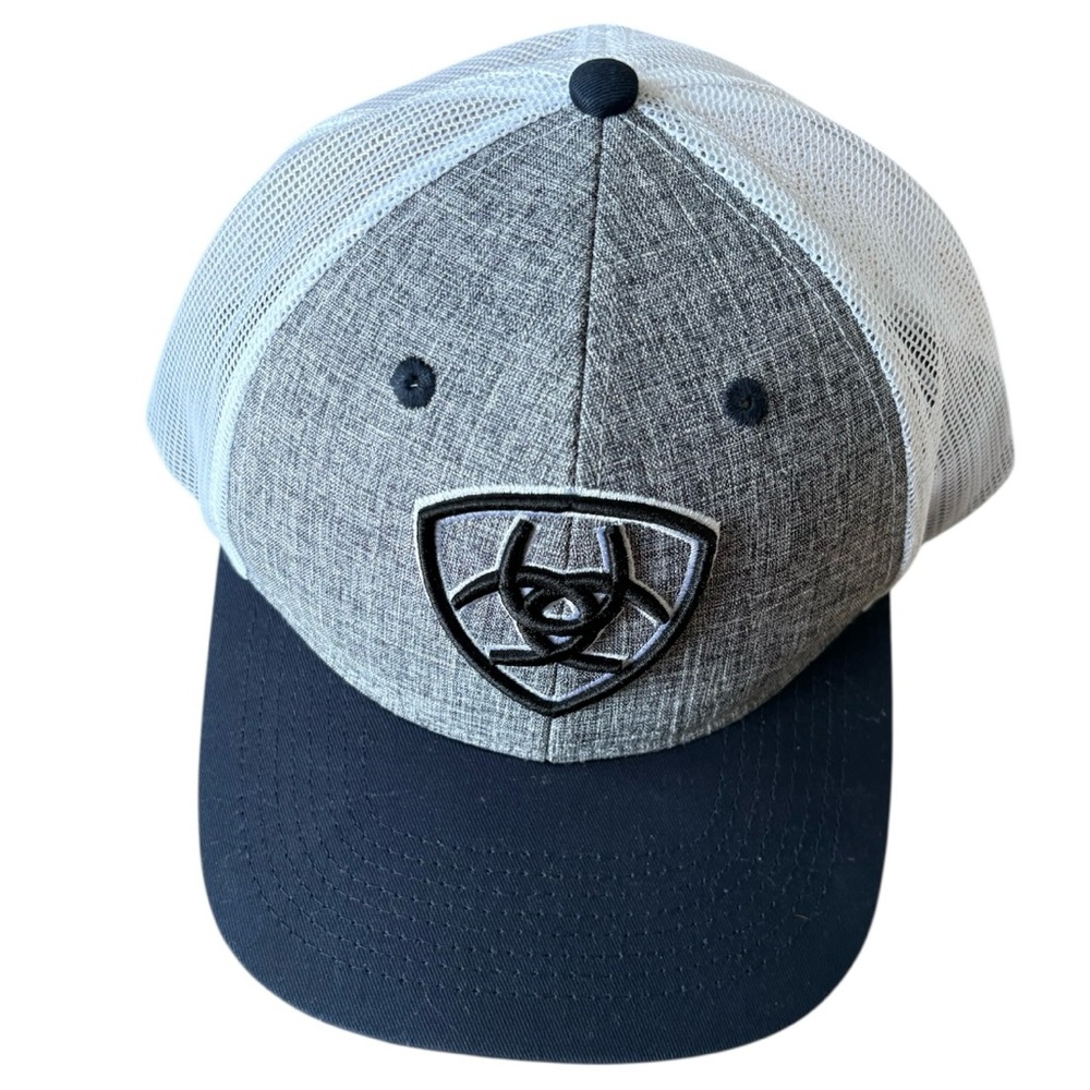 Men’s ARIAT Navy Outline Shield Trucker Cap